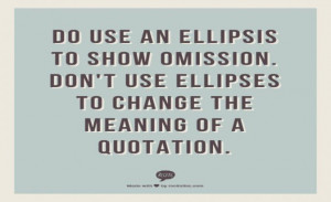 Ellipsis Marks - Use ellipses sparingly to indicate hesitation or ...