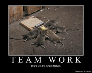 Team Work - Demotivational Poster