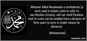 Whoever killed Muaahadan a confederate (a term used in Islamic state ...