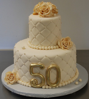 20 Photos of the 50th Wedding Anniversary Cakes