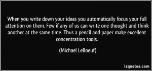 More Michael LeBoeuf Quotes