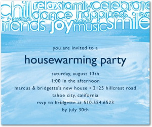 ... vibrant and fun house warming party invitation full of inviting words