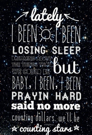 One Republic lyrics [ Counting Stars ] music/song quote