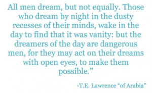 Dreams-T.E. Lawrence 