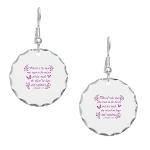 Inspirational Christian quotes Earring Circle Char