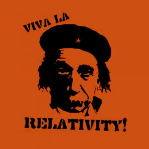 Einstein: relativity makes a cool t-shirt.