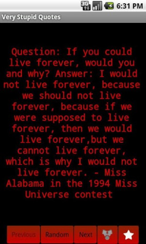 View bigger - Very Stupid Quotes for Android screenshot