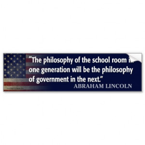 Abraham Lincoln Quote Bumper Sticker