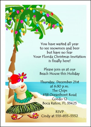 Christmas Beach Party Invitation areBecoming Very Popular!
