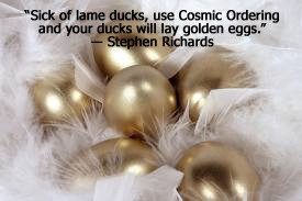 Cosmic Ordering quote from mind power author Stephen Richards.