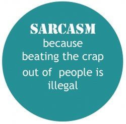 Sarcasm - witty language used to convey insults or scorn; 