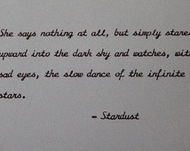 Stardust Neil Gaiman Quote Handtype d ...