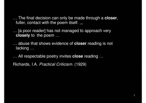 These are just some quotes from Practical Criticism , acquired through ...