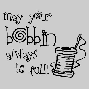 may your bobbin sewing quotes words lettering decals
