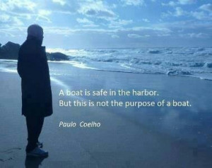 The boat is safe in the harbor....