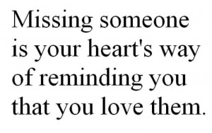 Missing you!