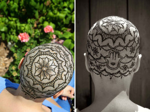 Elegant Henna Tattoo Crowns Help Cancer Patients Cope With Their Hair ...