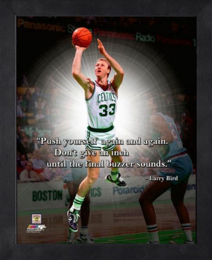Boston Celtics Larry Bird NBA Framed Pro Quote