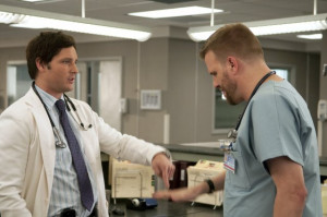 Still of Peter Facinelli and Stephen Wallem in Nurse Jackie (2009)