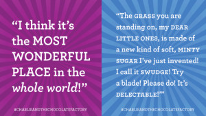 ... favourite quotes from Roald Dahl's Charlie and the Chocolate Factory