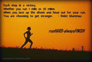 Each step is victory