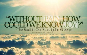 Out of context TFIOS quote!