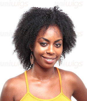 Afro Curl Human Hair Wigs