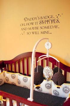 Daddy's Badge Wall Decal from www.tradingphrases.com This sweet decal ...