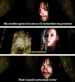 Most popular tags for this image include: the hobbit, kili and tauriel