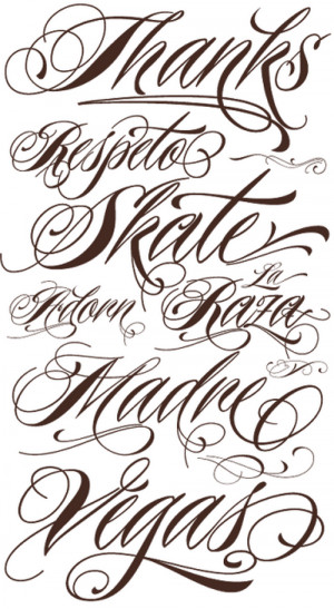 tattoo quotes fonts script 500x425 photo