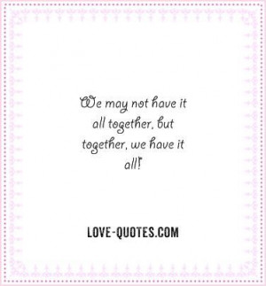 Love Quote- I really do love u babe...through thick and thin.