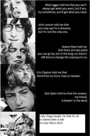 Quotes from famous rock singers