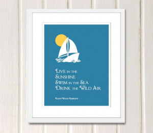 Live in the Sunshine Inspirational quotes by by 7WondersDesign, $16.00