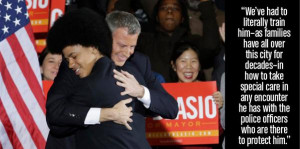 Here’s the exact quote from De Blasio which angered the NYPD, taken ...
