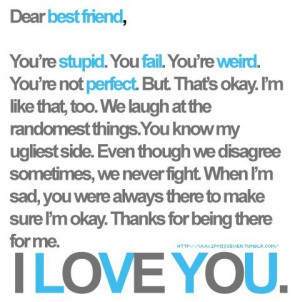 best friend, friendship, i love you, text
