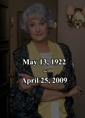 sad The Golden Girls estelle getty betty white Rue McClanahan eerie ...