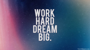 Work Hard Dream Big Quote High Resolution Wallpaper, Free download ...