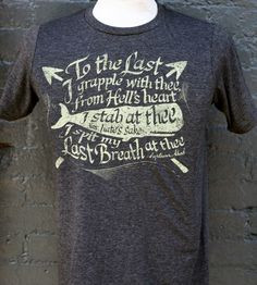 Moby Dick Quote T-Shirt | Men's Clothing | Black & Denim | Scoutmob ...