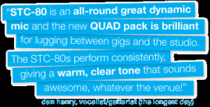 ... STC-80 QUAD, a set of four dynamic mics aimed at bands and studios