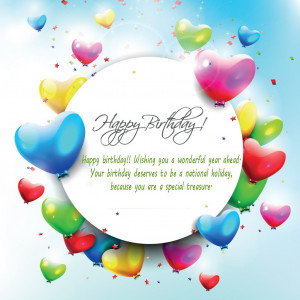 Free Greeting Cards Happy Birthday Balloons with Quotes