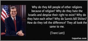 kill people of other religions because of religion? Why do they hate ...