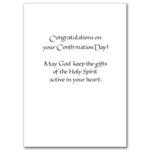 To a Fine Son as he is Confirmed