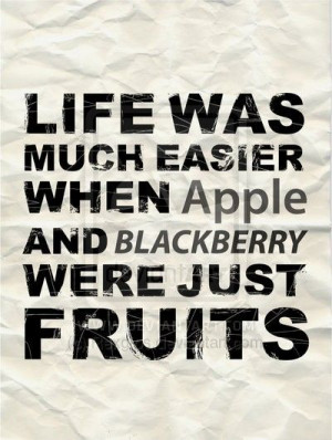 Apple and Blackberry . . .