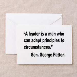 Armed Services Gifts > Patton Leader Quote Greeting Card