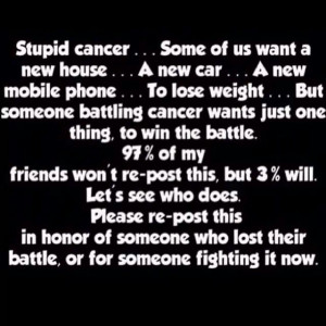hate cancer