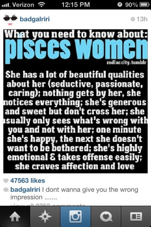 Pisces women...