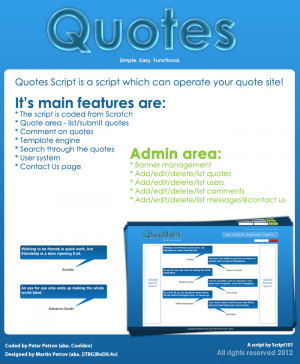 Selling Quotes Script (+nicely designed template), coded from scratch ...