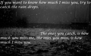 Miss You This Much Quotes I miss you rain drops graphic