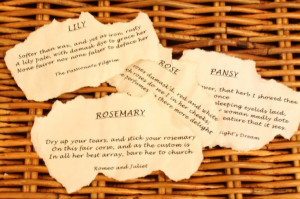 Shakespeare's Garden flowers to plant