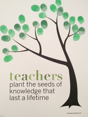 Classroom Fingerprint Tree- perfect gift for teacher appreciation or ...